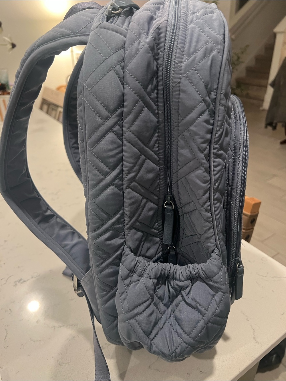 Vera Bradley Quilted Backpack - Slate blue/gray - Picture 5 of 10